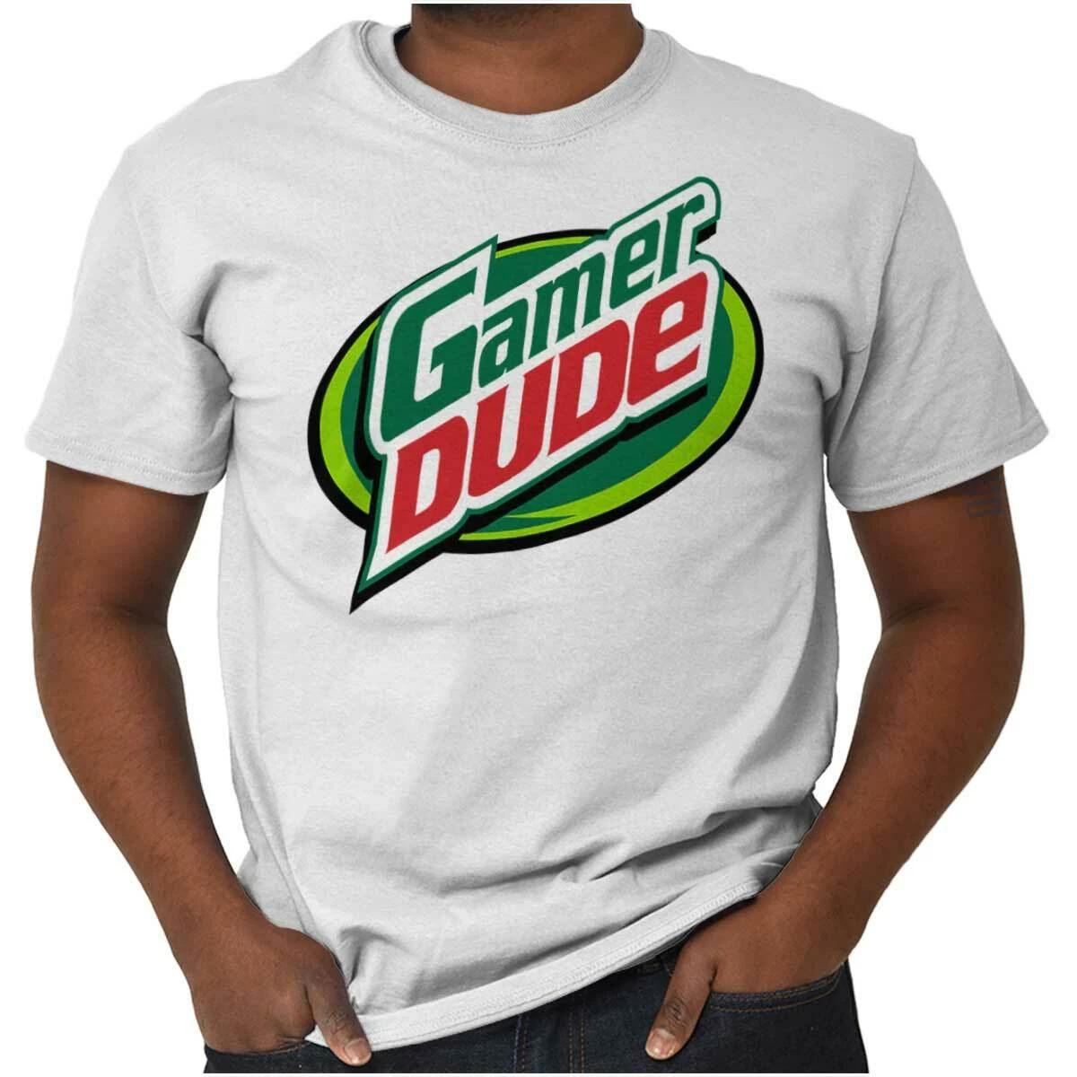 Retro Video Gamer Dude Novelty Graphic Gift Womens or Mens Crewneck T Shirt Tee M