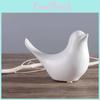 Contemporary Ceramic Bird Figurine With Minimalist Finish For Wedding And Party Gifts