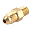 Brass Oil Gas Fitting Coupler Straight AN4 Male To 18in Male NPT Adaptor Connector