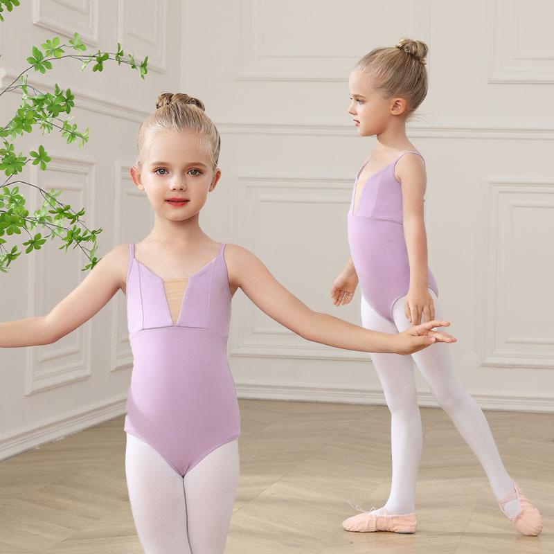 Children Dance Leotards Girls Ballet Leotard Gymnastic Bodysuit Performance Ballerina Ballet Dance Leotard