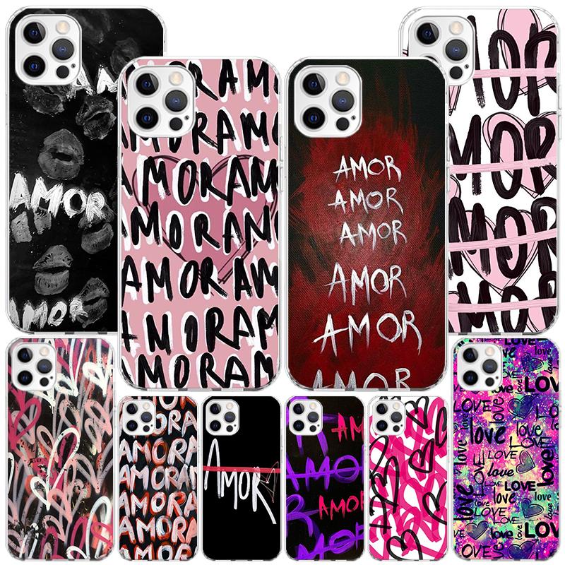 AMOR This Is Love Phnoe Case for Iphone 17 Air 16 11 12 13 Mini 14 Plus 15 Pro Max 7 8E SE 2020 16ProMax Phone Cover Coque 17 Ai