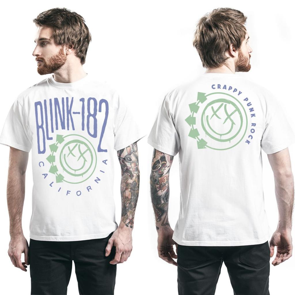 T-shirt Grafica Blink 182 Unisex Estiva Manica Corta Marca di Moda Tee Lusso Casual Vintage Tees