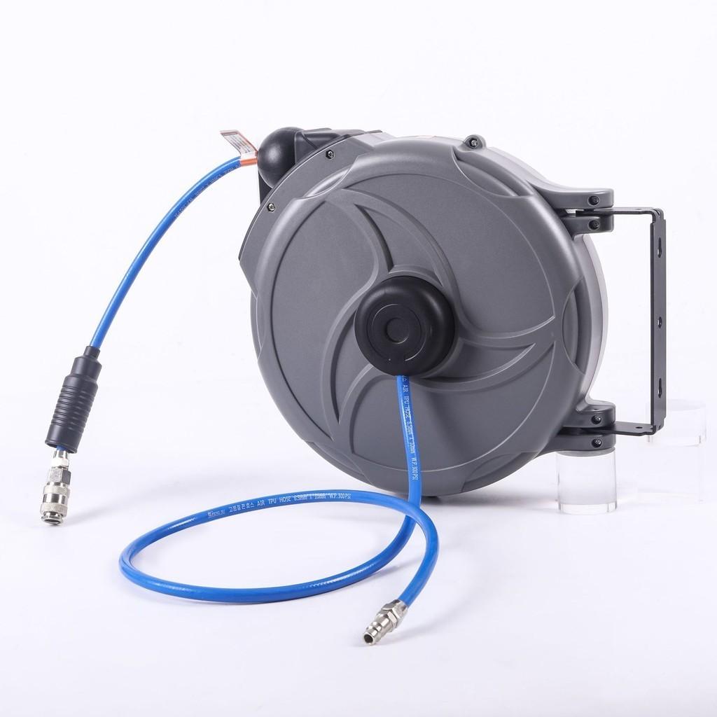 Automotive Repair Tools Automatic Retractable Hose Pipe Reel Wall Mounted Air Tube Winding Device