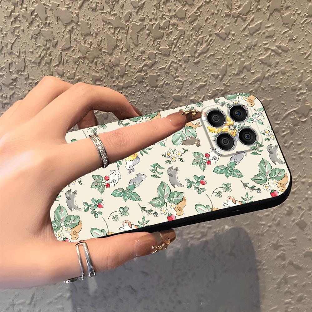 Case for Honor X5b 200 400 Lite X9a X8 90 X6 70 X7 Magic5Lite 8X Funda Phone Cover Cartoon Flower Animals