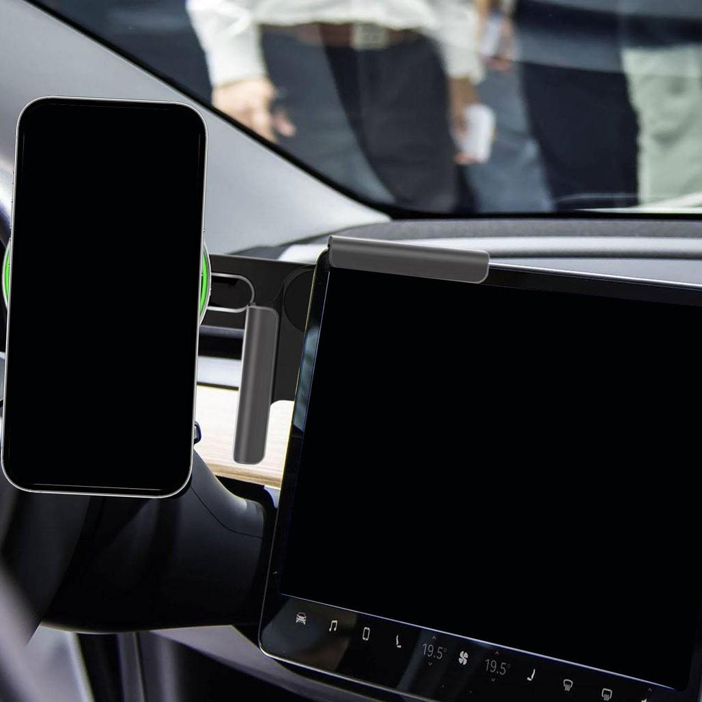 Car Phone Mount Adjustable Easy Use Multifunctional for 5.5-15.5mm Thickness Screen