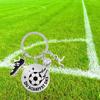 Fashion German Letter Metal Keychain Men'S Women'S Football Keychain Football Shoes Football Car Gift Party Keychain Jewelry