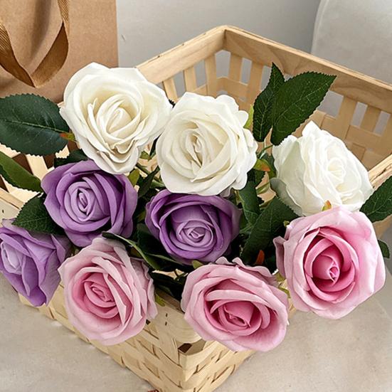 3 Stück Künstlicher Blumenstrauß Kein Verwelken Kein Gießen Langanhaltende Lebendigkeit Strahlend