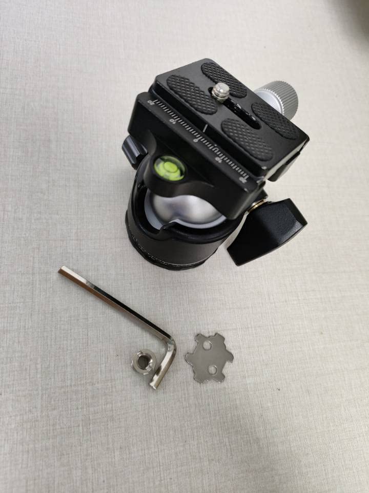 NEEWER Camera Tripod Ball 36mm Metal Panoramic Ball Compatible with Arca Quick Release for DSLR Weight Low-Profile Head, Head, 1/4" Plates, Tripods,