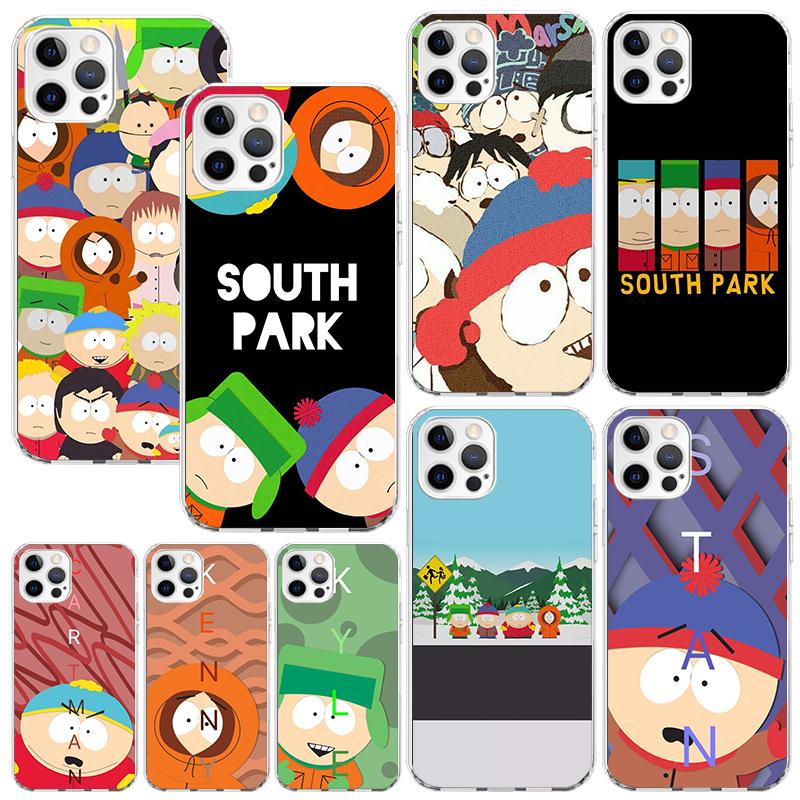 Cartoon S-South-Parkes Phone Case For Iphone 17 Air 16 15 Plus 16E 14 Pro Max 13 Mini 12 11 7 8 SE Fundas Soft Back Cover 17 Air