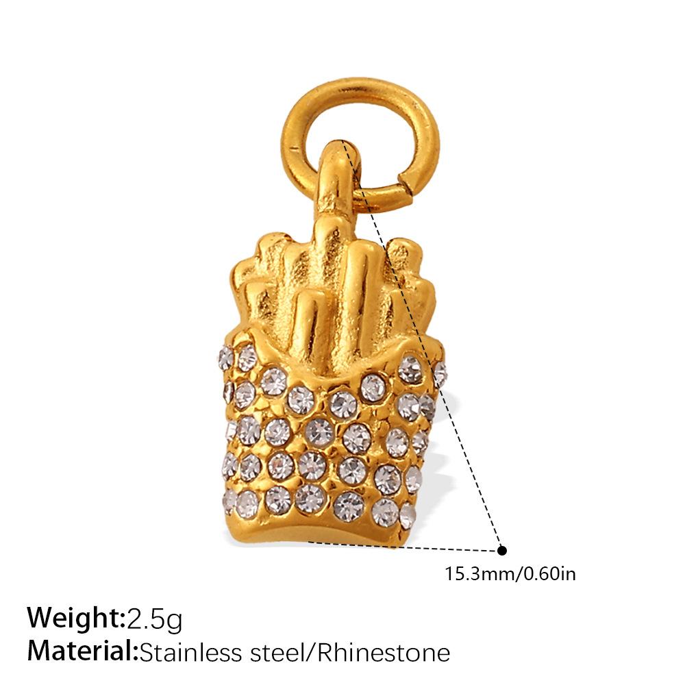  2Pcs Cute Mini Pendant From The Hamburger Fries Food Series Small Pendants Charms for Jewelry Making Supplies