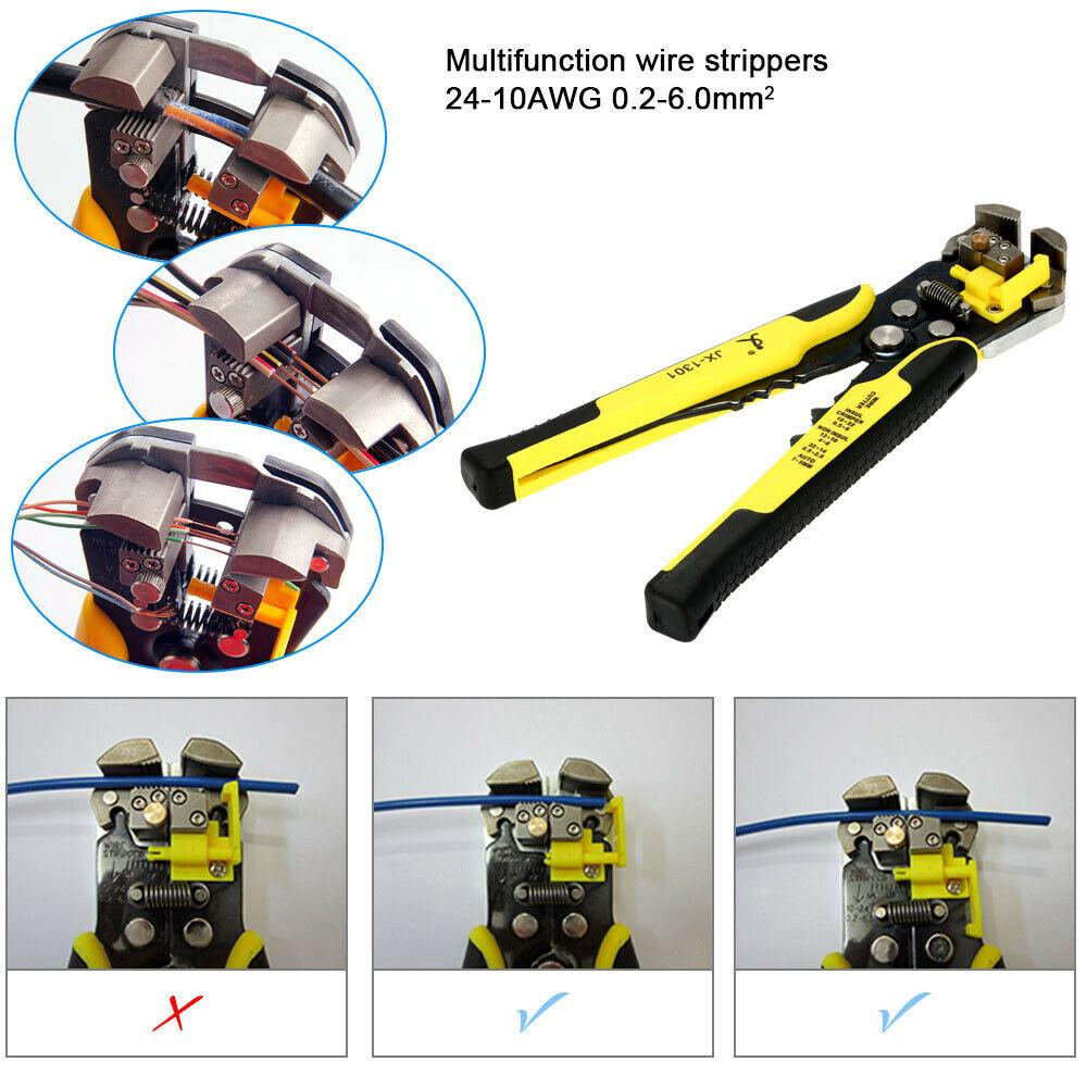 Solar Panel multitool Crimping Tools 2.5-6mm2 14-10AWG Wire Crimper Wire Connector Cut Kit + Wire Stripper Crimping Pliers