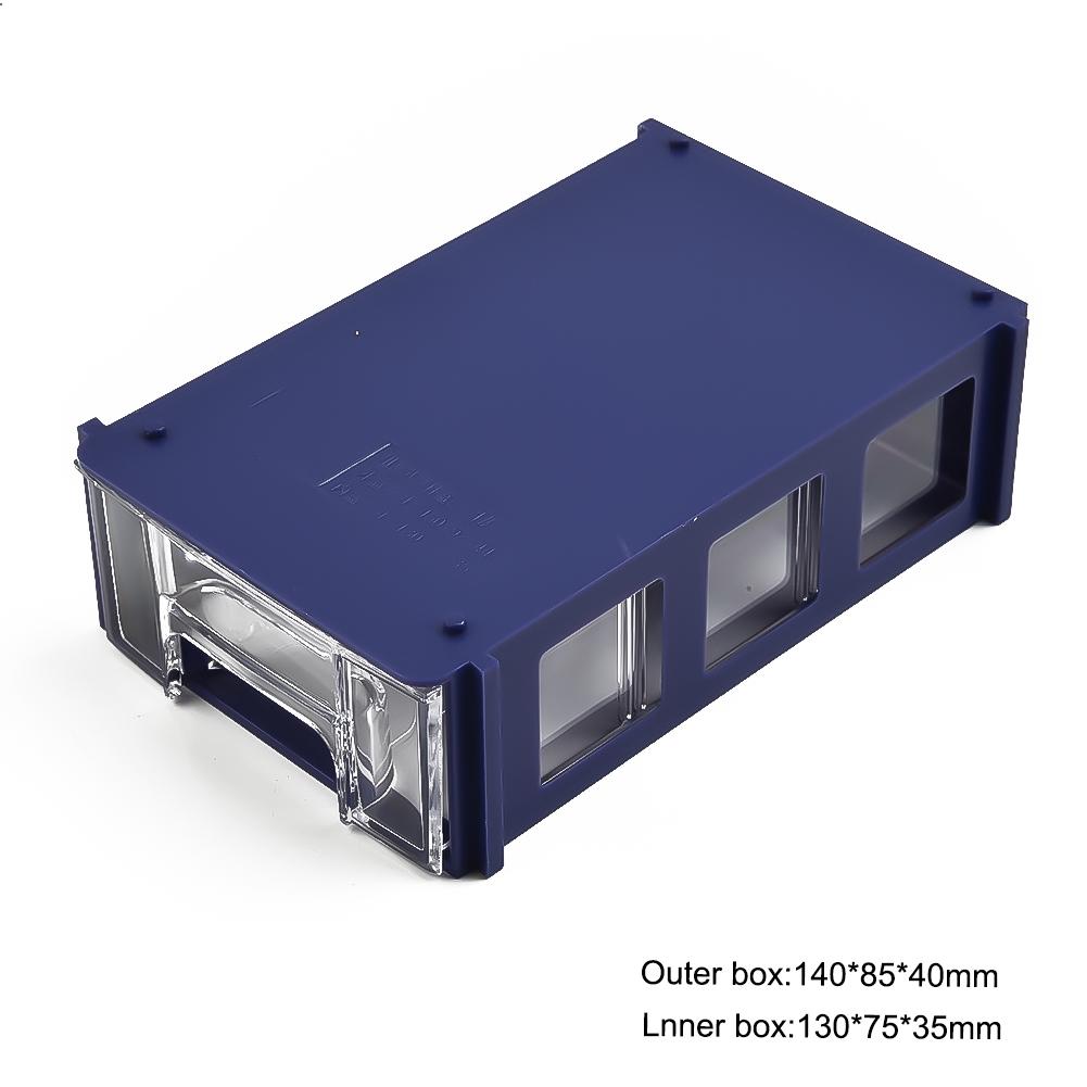 1pcs Storage Box Container 140*85*40mm Blue Crafts