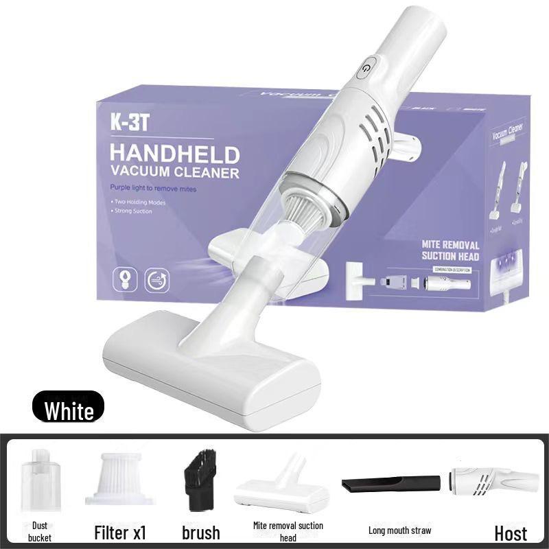 

Беспроводной портативный пылесос Zhenhexiang: Удаление клещей и двойная очистка для автомобилей и домов handheld vacuum cleaner and mite remover белый