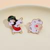 Adorable Cartoon Sheep Brooch Metal Badge For Cute Fashionable Accessory