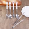 Cartoon Cat Claw Stainless Steel Spoon And Fork Set Spoon Chopstick Cutlery Student Outdoor Camping Portable Kitchen Accessories