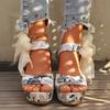 Summer Women'S Elegant Retro Floral Wedge Sandals