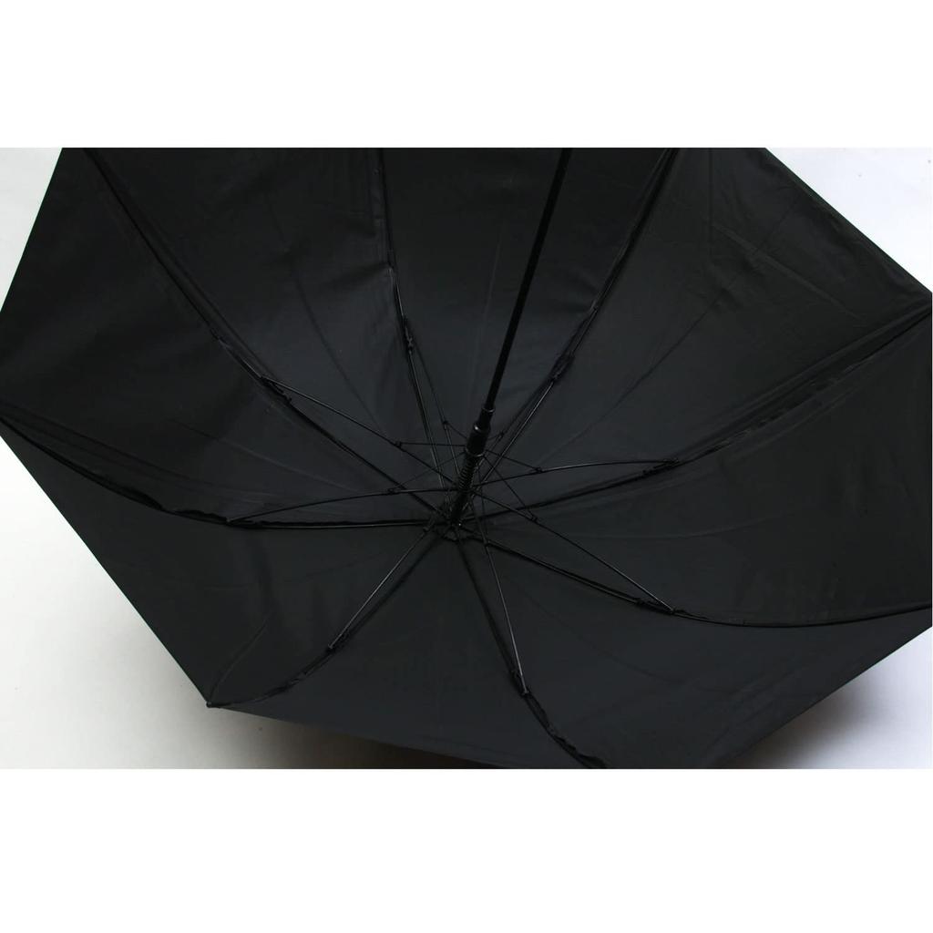 Attain POE Automatic 70cm Black 3361 Umbrella, Windproof, Ribs, Embossed,