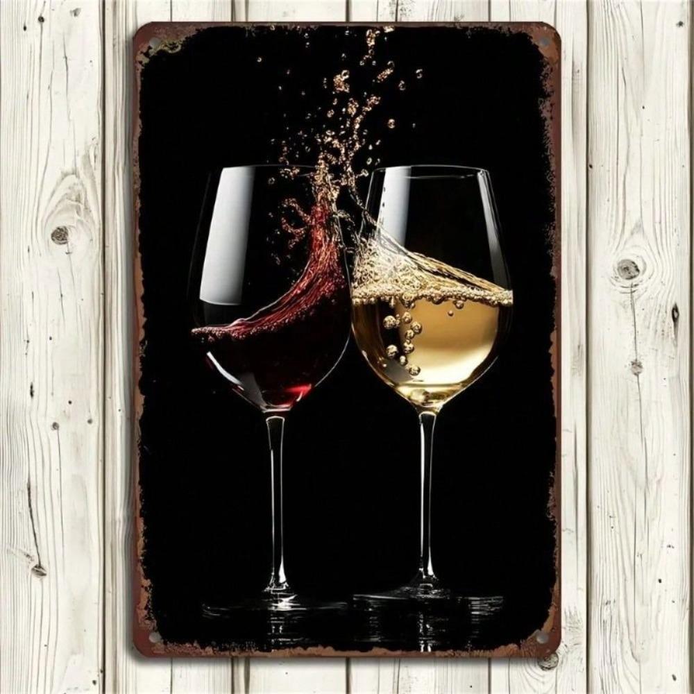 Metal Poster Wall Art Wine Bar Kitchen Retro Vintage Gift