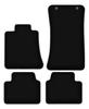 BASIC Black Velour Floor Mats For: Alfa Romeo Giulia 2x4 (2WD) Sedan (2016-)