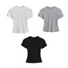 Pullover Y2K Crop Top Women Slim Fit Basic Tees Shirts Simple Short Sleeve T-shirt  Holiday