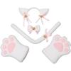 Cat Paw Gloves Cute Animal Cosplay Plush Furry Hand Soft Winter Warm Animal Costume Halloween Cosplay Race Accessory