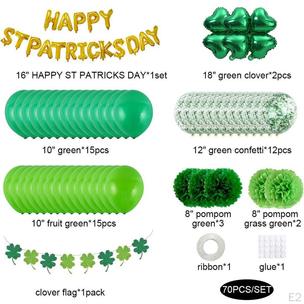 Hanging Balloon Decoration for St. 's Day Birthday Party Accessories, Set of 70, Latex Balloons and