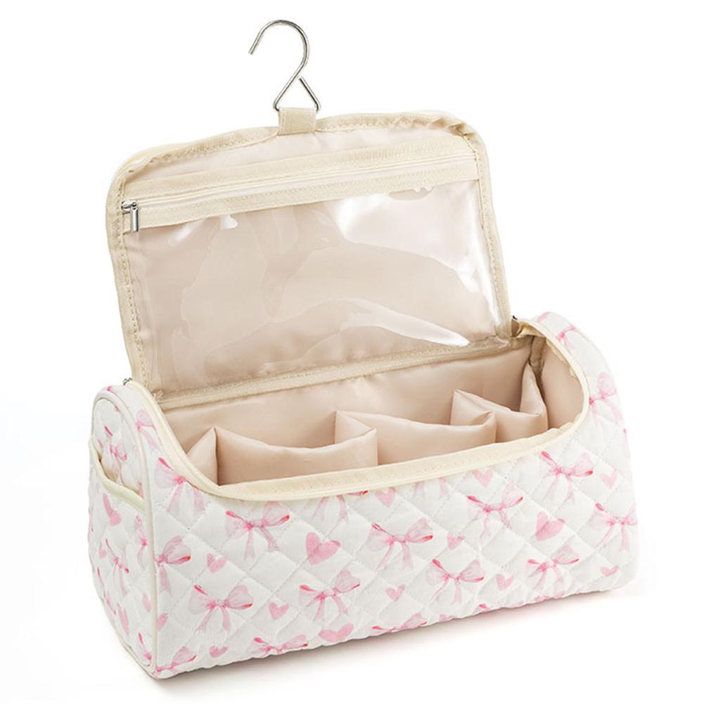 

Floral Printed Cosmetic Bag Large Capacity Travel Makeup Case Hair Dryer Storage Bag for Women Girls Travel