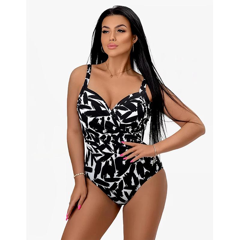 

Однотонный слитный купальник слим-фит S