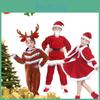 Stunning Kids Girls Christmas Velvet Cosplay Costume W/elk Outfits