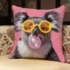 Animals That Blow Bubbles Pillow Case Pillowcase Doublesided Printed Sofa Cushion Bedroom Headboard Pillow