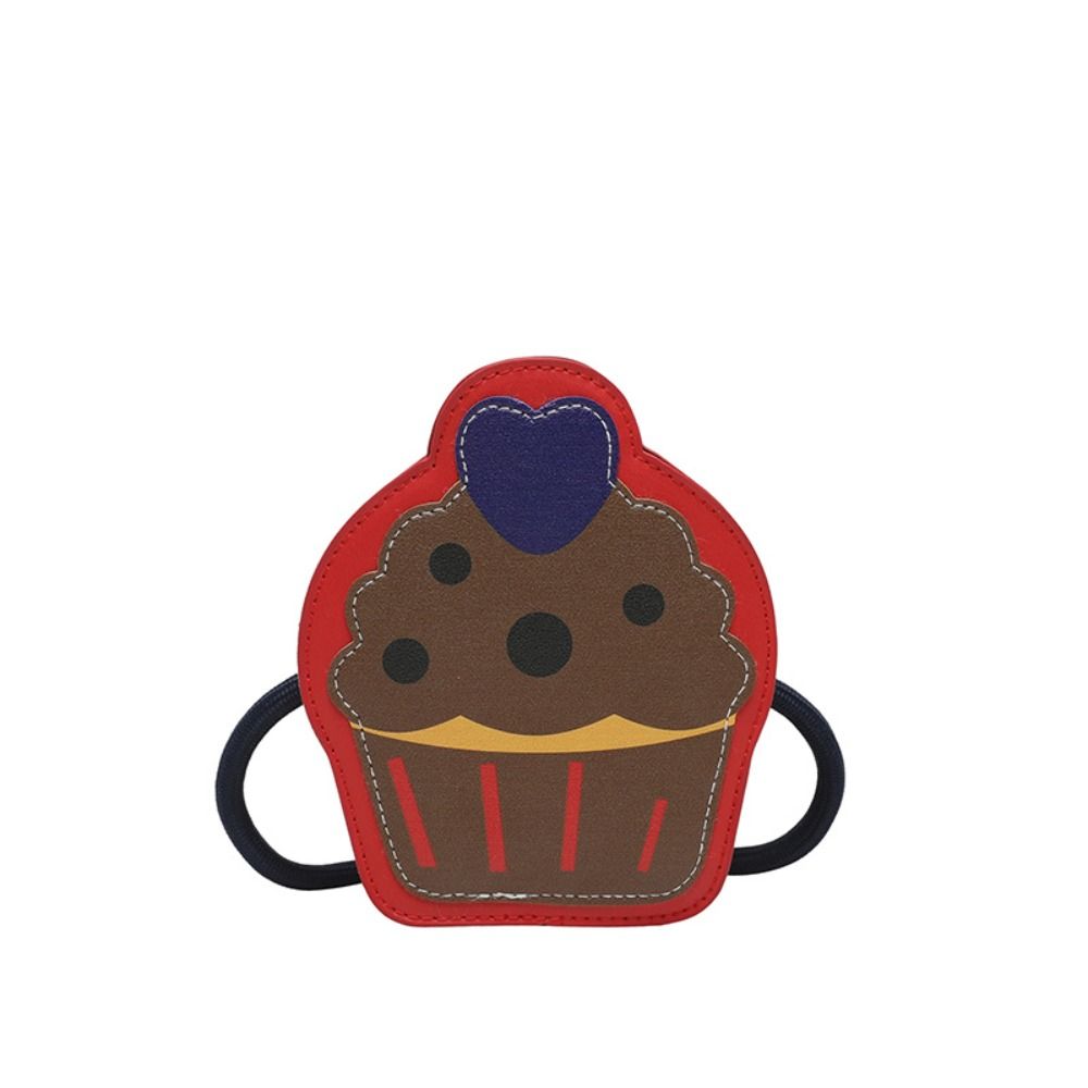 Casual Cute Cupcake Shape Crossbody Bag Cake Cartoon Cartoon Shoulder Bag Mini Handbag Children's Purse Students