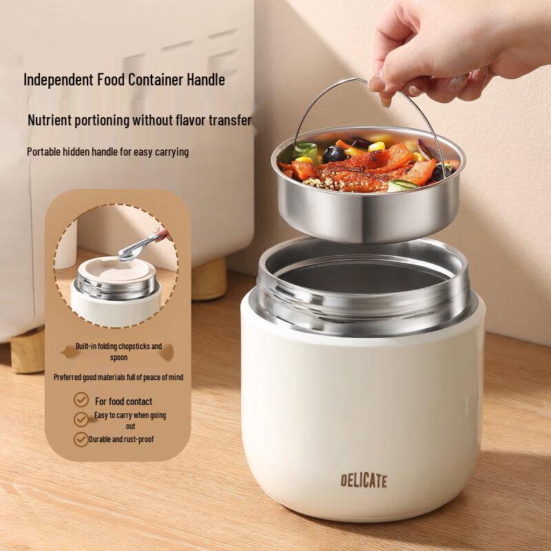 Star 24-Hour Double-Layer Insulated Stainless Steel Bento Box