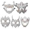 Halloween Latex Maske Skelett Halbmaske Unisex Halloween Tier-Thema Party Cosplay Maske