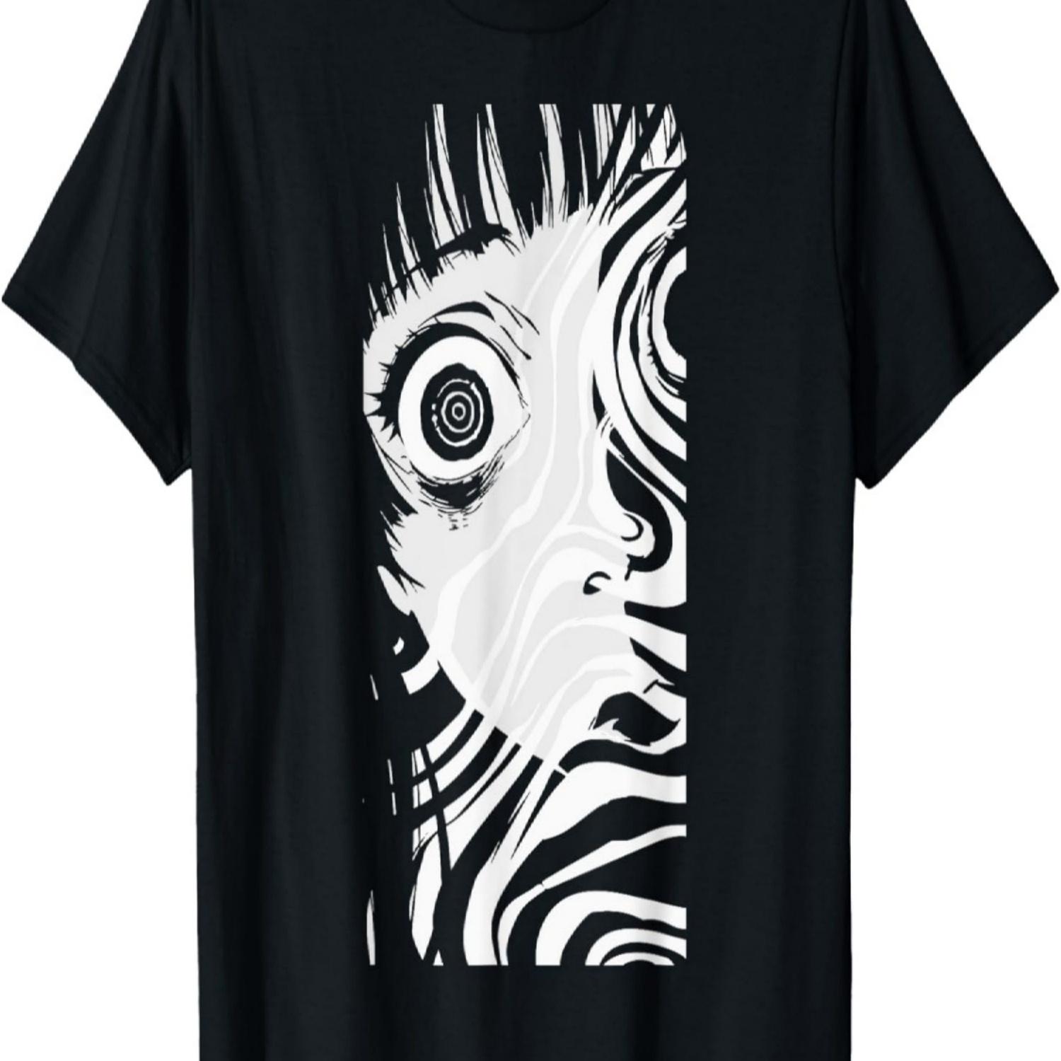 Хоррор Аниме Манга _ Япония Жуткий Кавайный Готический Футболка(6) S чёрный