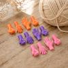 12pcs Hand Shape Design Needle Protector Caps Anti-Slip Sweater Pin Caps  For Beginners