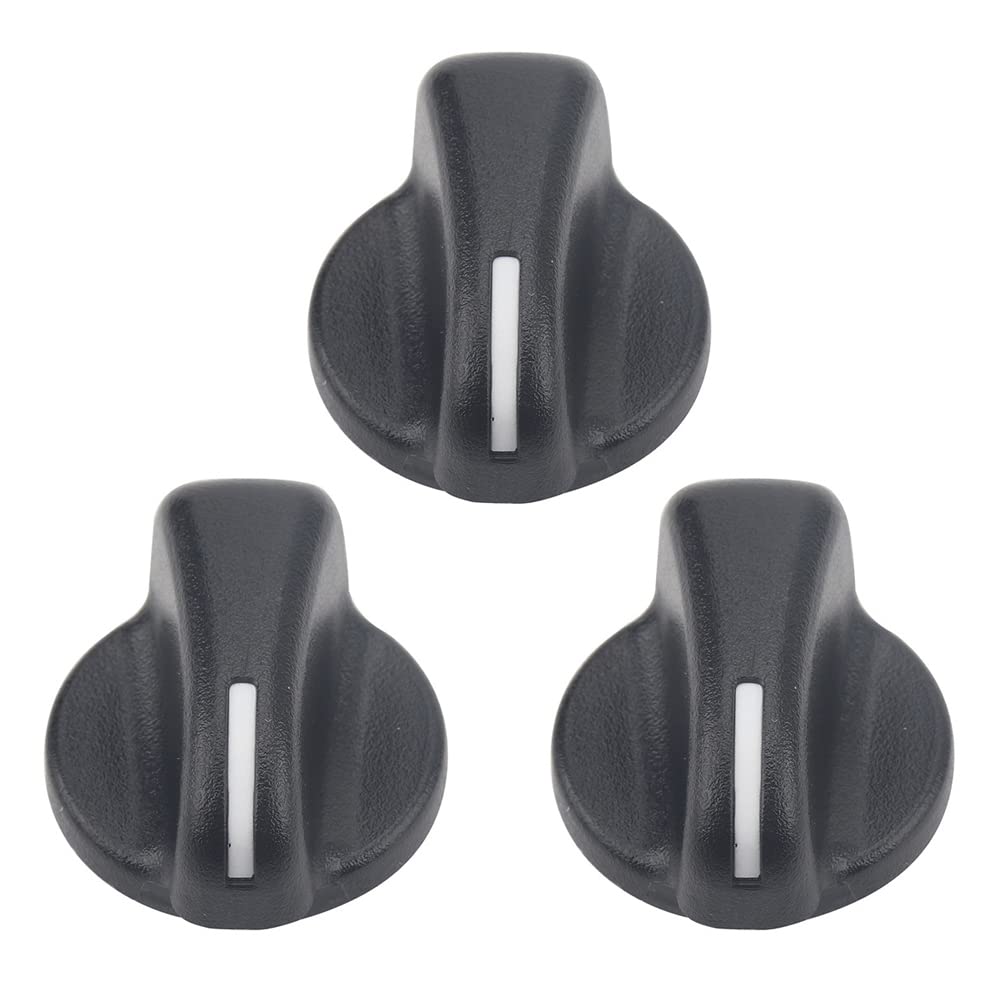 

3 PCS Air Conditioning Climate Control Knob, AC Heater Blower Fan Switch Knob Compatible with Jeep Wrangler 1999-2006, Dodge Ram Van1500 2500 3500