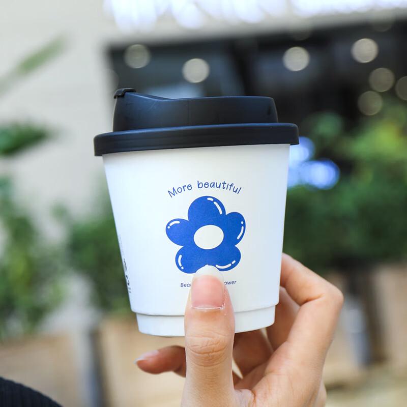 Disposable Coffee Paper Cups with Lids