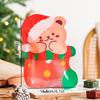 25Pcs/Pack Christmas Gift Bags Set with Santa Elk Snowflake Pattern Thickened Non-Woven Waterproof Tote Bags for Kids Holiday Party
