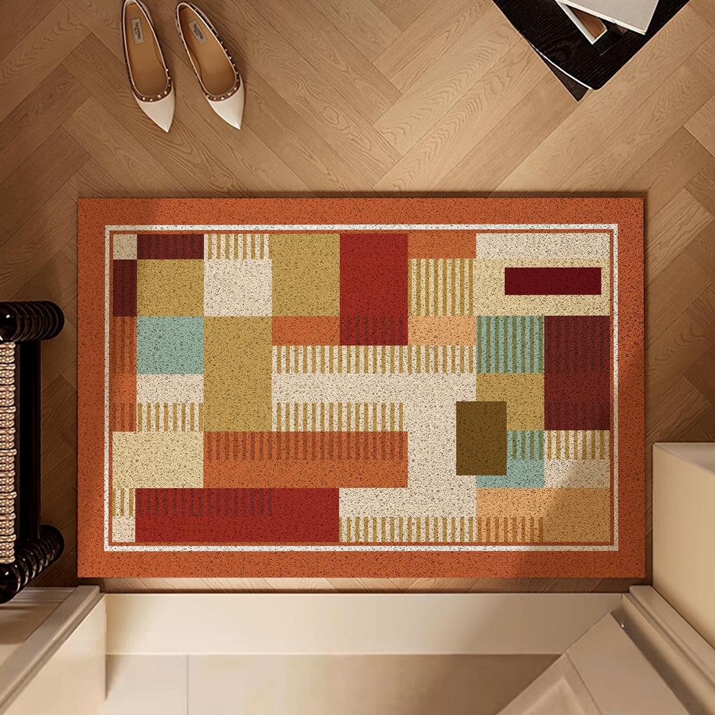 High-End American Style Entrance Door Mat - Silk Loop, Wear-Resistant, Non-Slip, Mud & Dust Removing