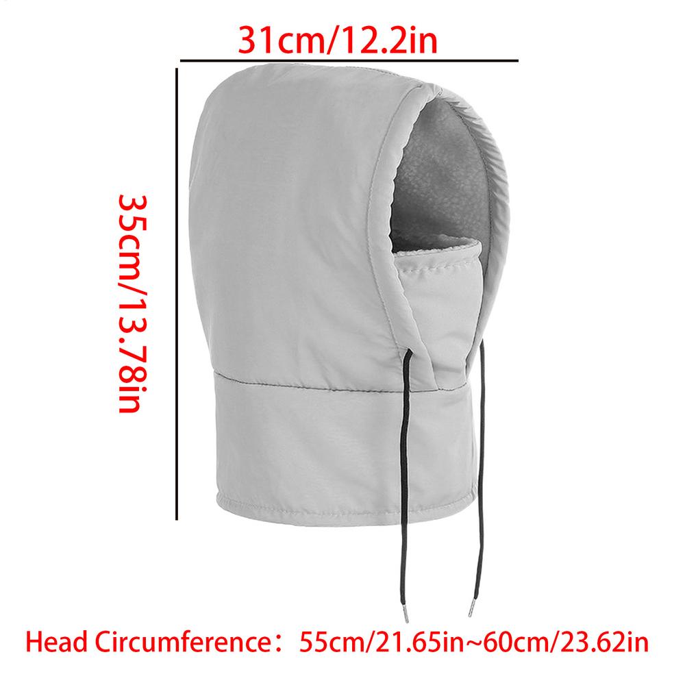 Winter Face Cover Waterproof Neck Warmer Adjustable Warm Head Skiing Hood For Runners Cyclists Women Motorcycle Cycling