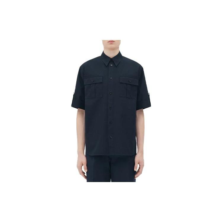 Bottega Veneta Shirts Men's Dark Blue Moderate Other 737027V2BL04140