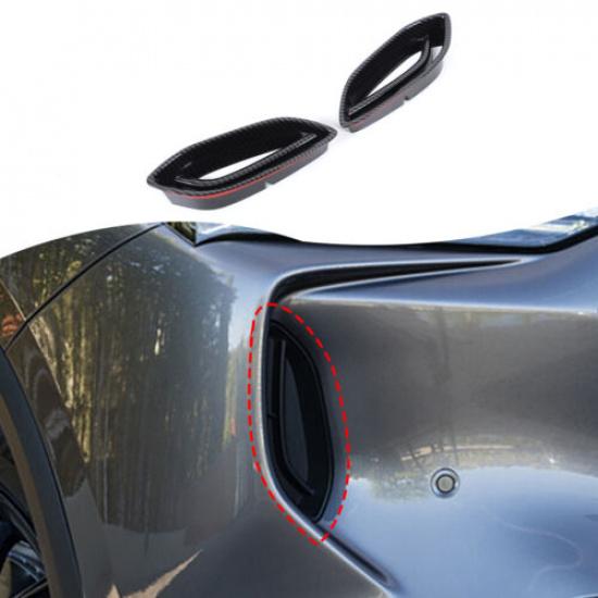 ABS Carbon Fiber Front Mesh Grill Molding Cover Trim For Acura MDX -2024