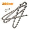 60-300cm Stainless Exhaust Muffler Silencer Clamps Bracket Gas Vent Hose Portable Pipe Silence For Air Diesels Car Heater Kit