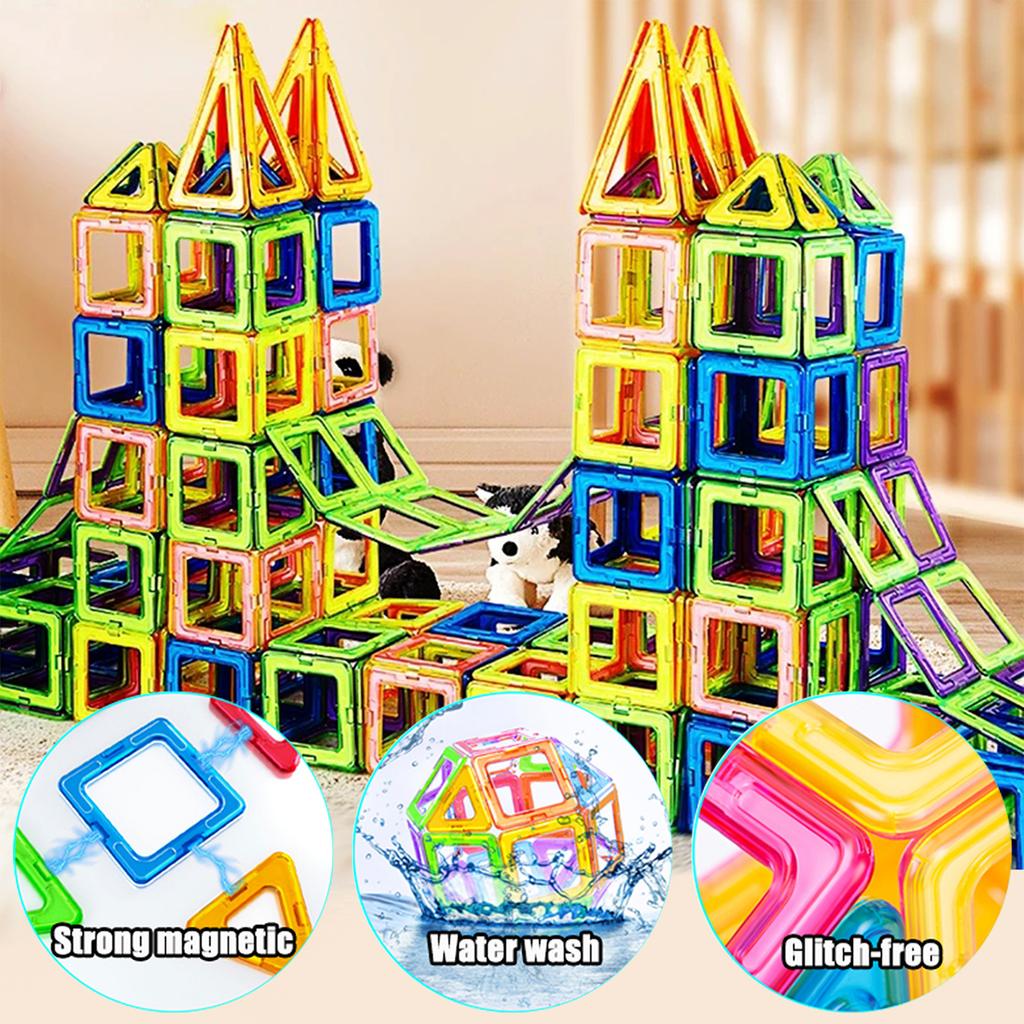 Blocs De Construction Magnétiques Pour enfants,DIY Ensemble De Construction, Jouets D'anniversaire Et d'Halloween, Cadeau