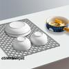 Tappetini in Silicone per Fondo Lavello Cucina Acciaio Inox, Tappetini Protettori per Lavello, Griglia Tappetino Lavello Antiscivolo Pieghevole per Fondo