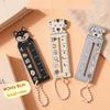 Cute Cartoon Animal Cat Dog Ruler Mini 5cm Portable Stationery Ruler Pendant Backpack Charm Student Prize Student Reward Gifts