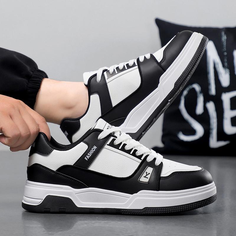 New Men's Classic Four Seasons Fashion Low Top Thick Sole Skateboarding Shoes Comfortable Soft Sole Basketball  Sneakers