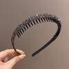 Super Shiny Rhinestone Non-Slip Hairband for Women - High-End Hair Finishing Headband & Clip for Summer
