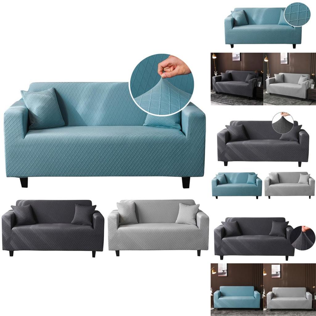 Cozy Stretch Sofa Cover With Jacquard Design Perfect For 1-4 Seater Furniture