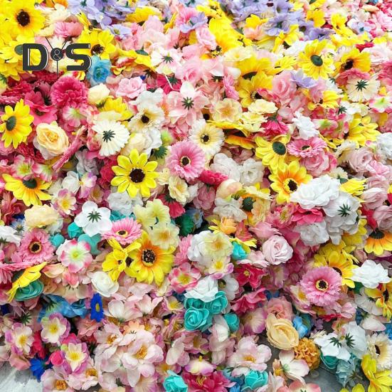 Künstliche Blumengirlande, künstliche Wildblumen, hängende Dekoration, künstliche Blumenranken, Vorhang für Frühling, Sommer, Haus, Garten, Hochzeit, Party, Bogen, Wanddekoration